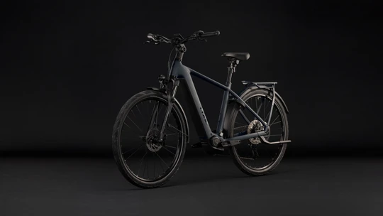 Cube kathmandu hybrid pro 2027 heren zwart mat cube elektrische fietsen achterkant