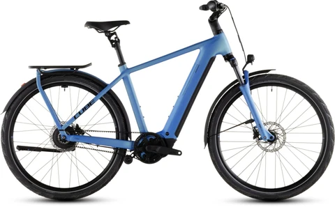 Cube kathmandu hybrid comfort pro800 2026 heren blauwmat cube elektrische fietsen