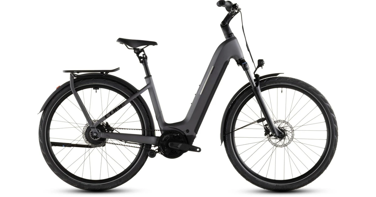 Cube kathmandu hybrid comfort pro800 2026 lageinstap grijs mat cube elektrische fietsen