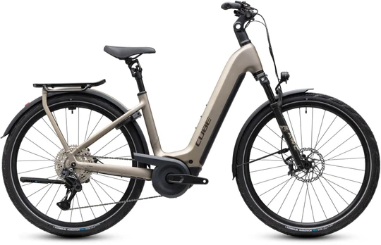 Cube kathmandu hybrid slx800 dames beigemat cube elektrische hybride fietsen
