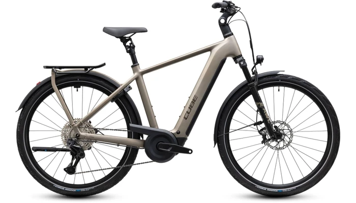 Cube kathmandu hybrid slx800 heren beigemat cube elektrische hybride fietsen
