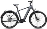 Cube touring hybrid deluxe slx800 2027 heren grijs mat cube elektrische stadsfietsen