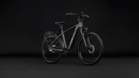 Cube touring hybrid deluxe slx800 2027 heren grijs mat cube elektrische stadsfietsen voorkant