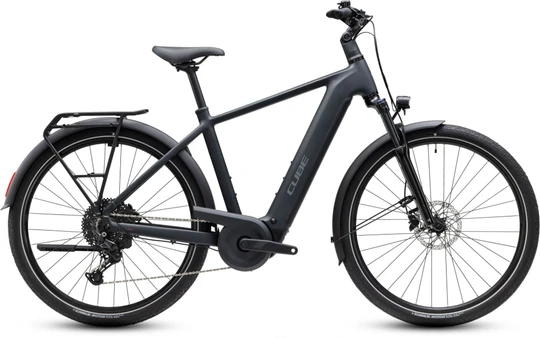 Cube touring hybrid one 600 heren grijs mat cube elektrische hybride fietsen