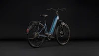Cube touring hybrid pro 800 dames blauw mat cube elektrische hybrride fietsen achterkant
