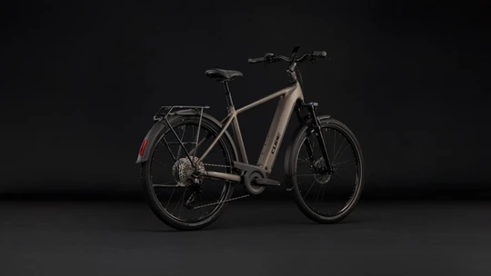 Cube touring hybrid pro 800 heren bruin mat cube elektrische hybrride fietsen achterkant