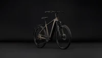 Cube touring hybrid pro 800 heren bruin mat cube elektrische hybrride fietsen voorkant