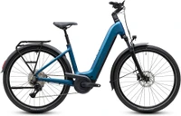 Cube touring hybrid pro 800 dames blauw mat cube elektrische hybrride fietsen