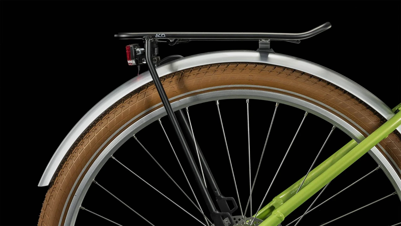 Cube ella ride hybrid 500 2023 lageinstap groen elektrischehybridefiets achterwiel