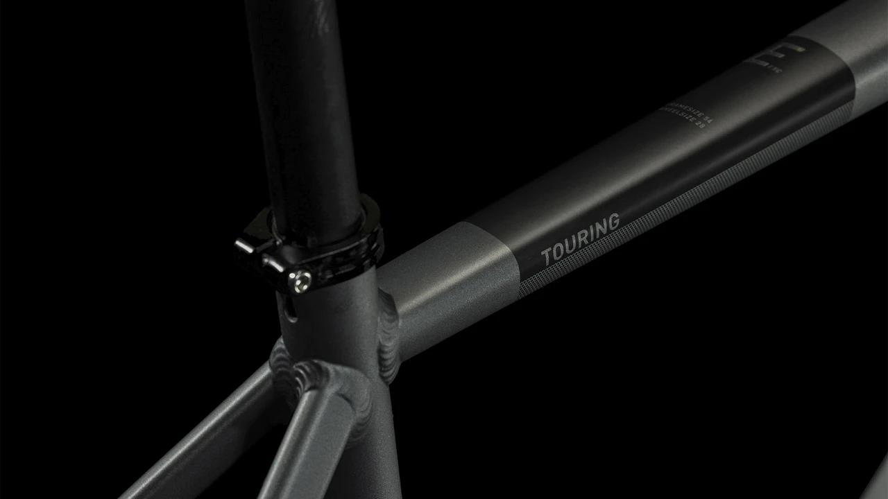 Cube cube touring exc 2023 heren grijs hybride zadelpen