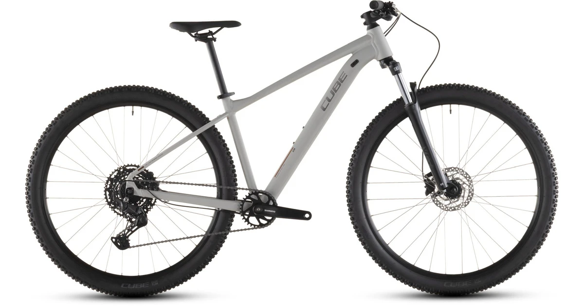 Cube aim pro 2026 heren grijs cube mountainbikes zijkant