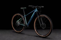 Cube reaction pro 2022 heren groen cube mountainbikes voorkant