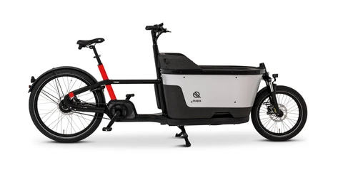 Carqon cruise 2022 unisex zwart rood carqon elektrische bakfietsen