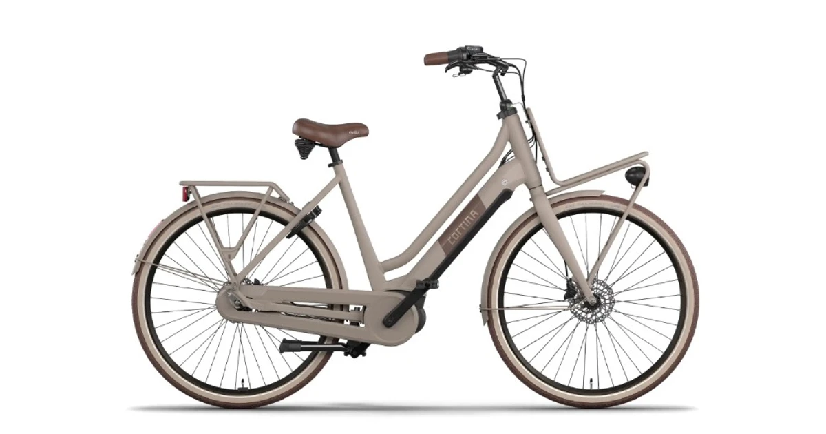 Cortina eu4 transportnext db7 active plus m 2025 dames beige mat cortina elektrische fietsen