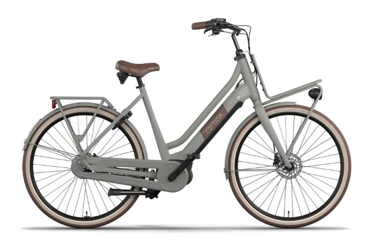 Cortina eu4 transportnext db7 active plus m 2025 dames sage mat cortina elektrische fietsen