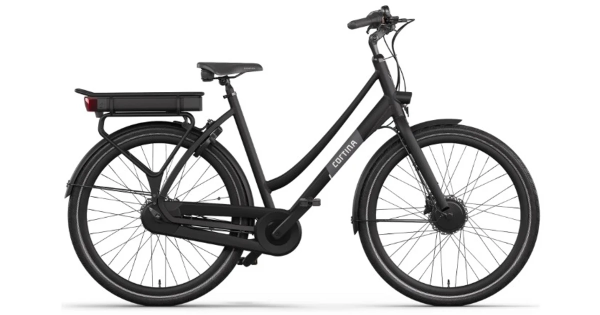 Cortina e tide db7 fm 2026 zwart matt dames cortina elektrische fietsen