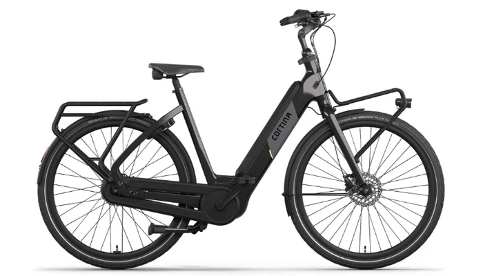 Cortina e common integrated db7 active plus m 2026 zwart mat dames cortina elektrische fietsen