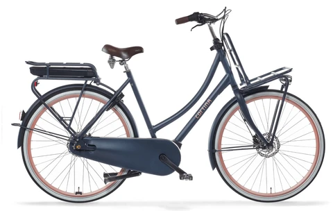 Cortina eu4 transport active mdb7 2025 dames blauwmat elektrische transportfietsen