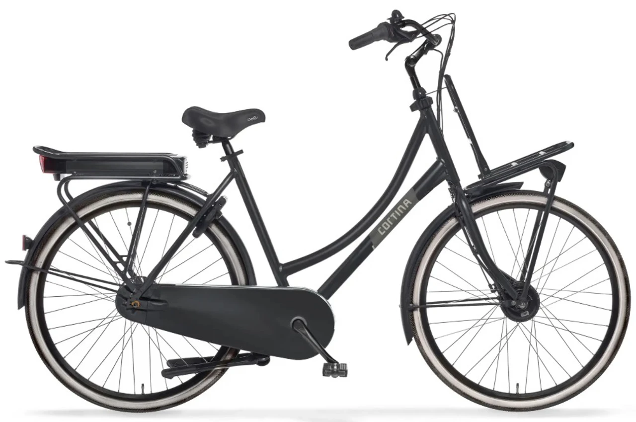 Cortina eu4 transport family db7 sdfm 2026 zwart mat cortina elektrische fietsen