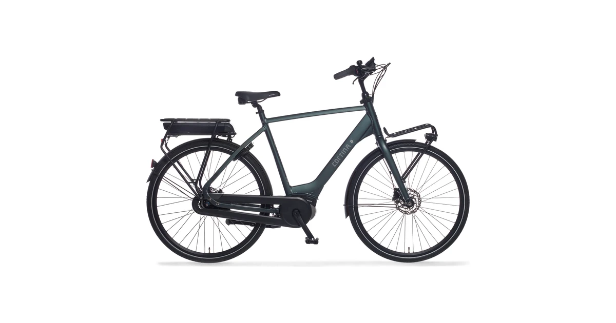Cortina e common active plus db7 2023 heren donkergroen cortina elektrische fietsen