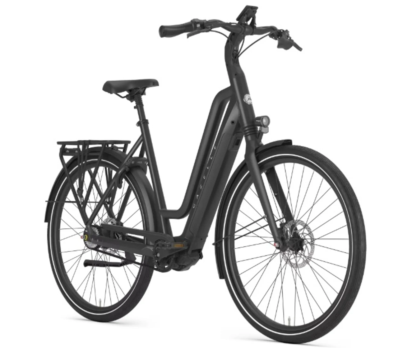 Gazelle chamonix c5 ltd dames zwart elektrische fietsen zijkant