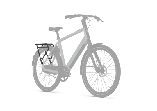 Gazelle curb accessoires achterdrager zwart mat
