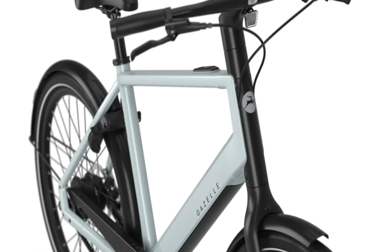 Gazelle curb c1 heren 2027 gazelle urban fietsen wit voorkant
