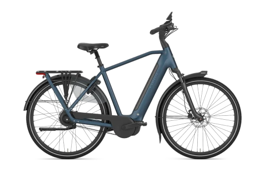 Gazelle grenoble c310 hmb 2027 heren blauw mat gazelle elektrische fietsen zijkant