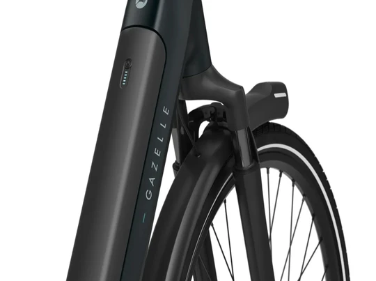 Gazelle grenoble c5 plus hmb 2027 dames grijsmat gazelle elektrische fietsen koplamp