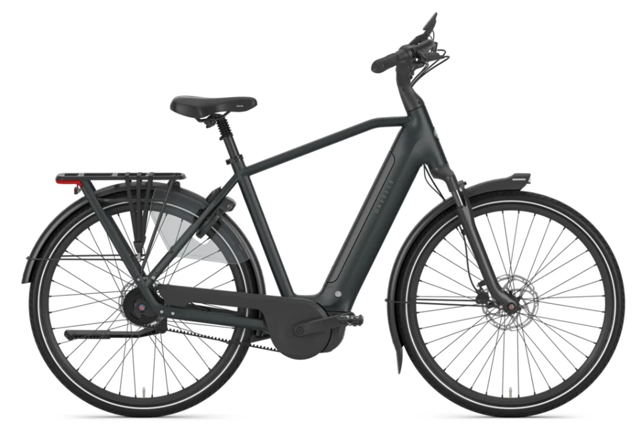Gazelle grenoble c5 plus hmb 2027 heren grijsmat gazelle elektrische fietsen