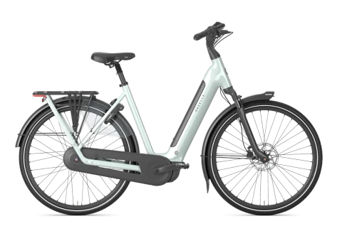 Gazelle grenoble c8 hmb 2027 dames lichtgroen gazelle elektrische fietsen zijkant