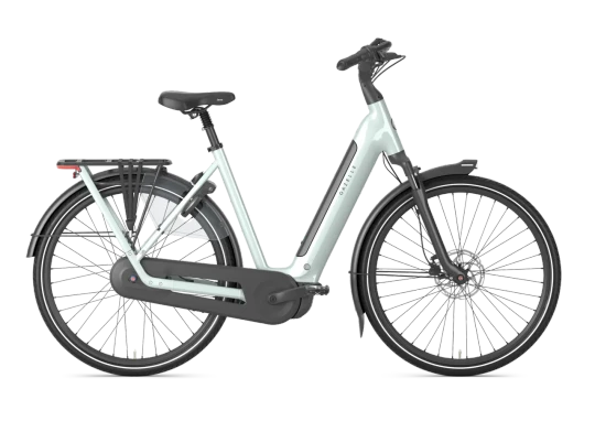 Gazelle grenoble c8 hmb 2027 dames lichtgroen gazelle elektrische fietsen zijkant