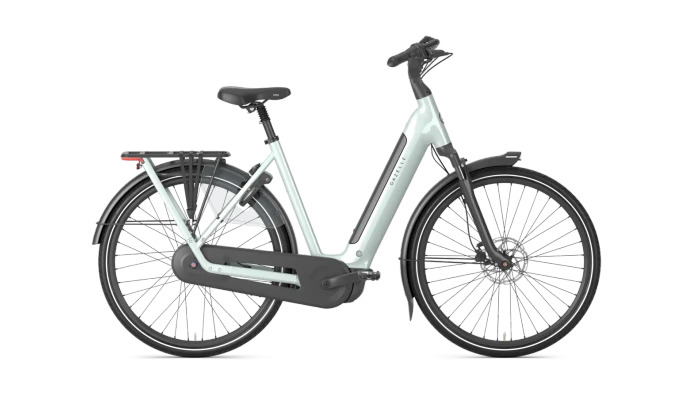 Gazelle grenoble c8 hmb 2027 dames lichtgroen gazelle elektrische fietsen zijkant