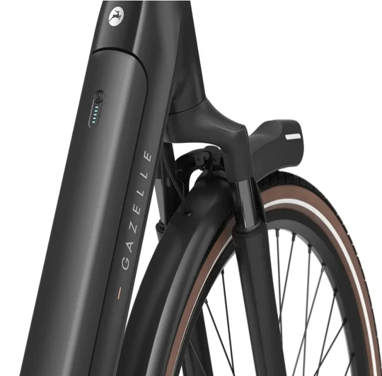 Gazelle grenoble c5 2027 dames zwartmat gazelle elektrische fietsen koplamp
