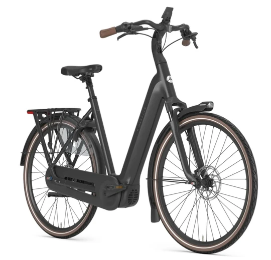 Gazelle grenoble c5 2027 dames zwartmat gazelle elektrische fietsen zijkant