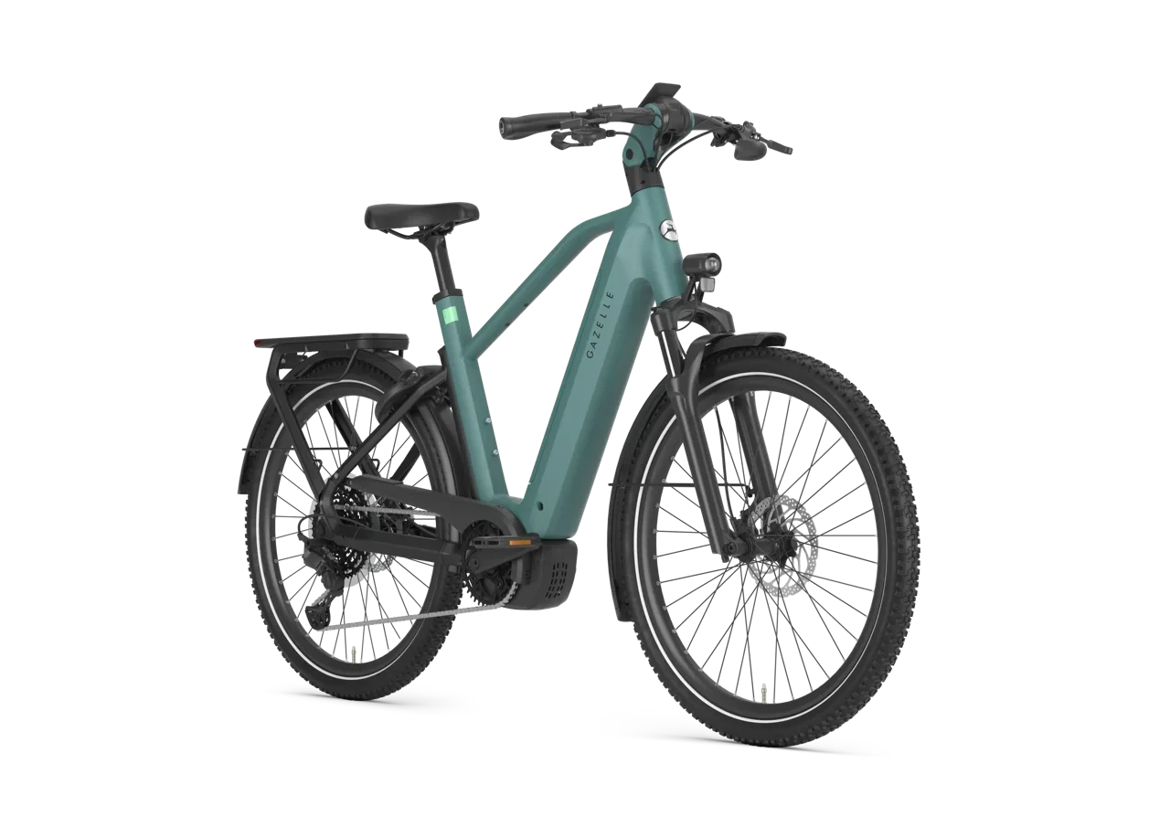 Gazelle eclipse t11 2027 heren groen mat voorkant