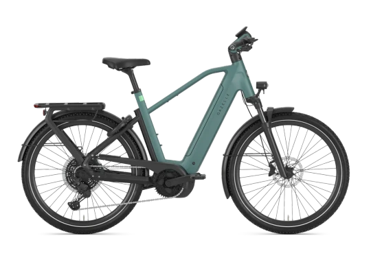 Gazelle eclipse t11 2027 heren groen mat zijkant