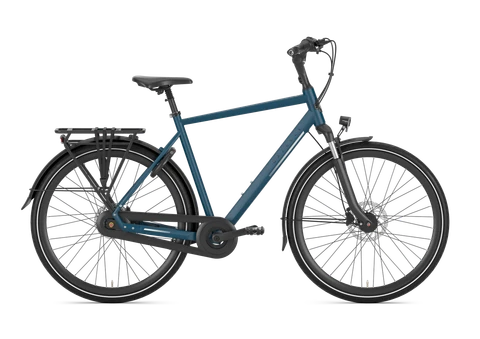 Gazelle chamonix c7 2025 heren blauwmat zijkant