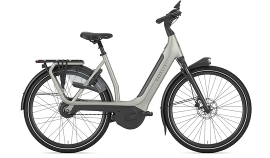 Gazelle avignonc380 hmb 2026 dames lichtgrijs mat gazelle elektrische fietsen