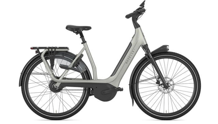 Gazelle avignonc380 hmb 2026 dames lichtgrijs mat gazelle elektrische fietsen