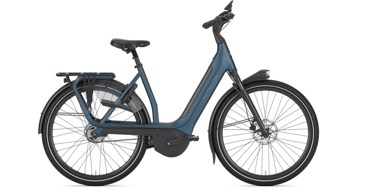 Gazelle avignon c5 hmb 2026 dames blauw mat gazelle elektrische fietsen