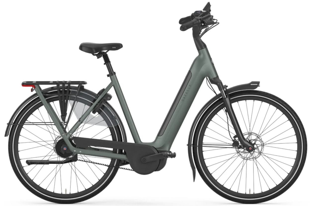 Gazelle grenoble c5 plus hmb 2026 dames groen mat gazelle elektrische fietsen