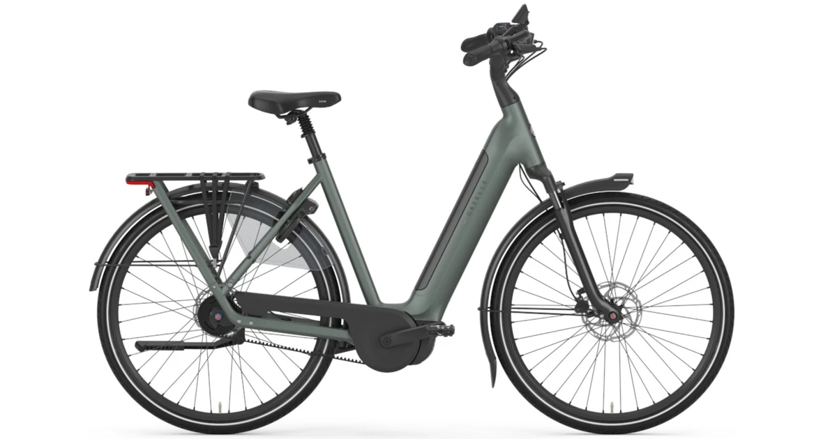 Gazelle grenoble c5 plus hmb 2026 dames groen mat gazelle elektrische fietsen