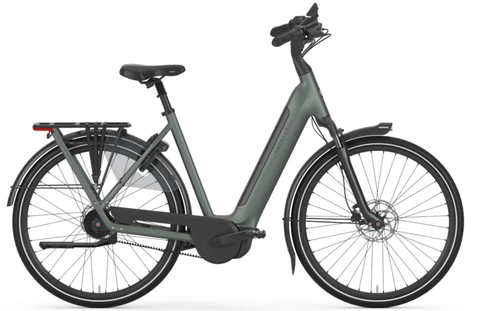 Gazelle grenoble c5 plus hmb 2026 dames groen mat gazelle elektrische fietsen