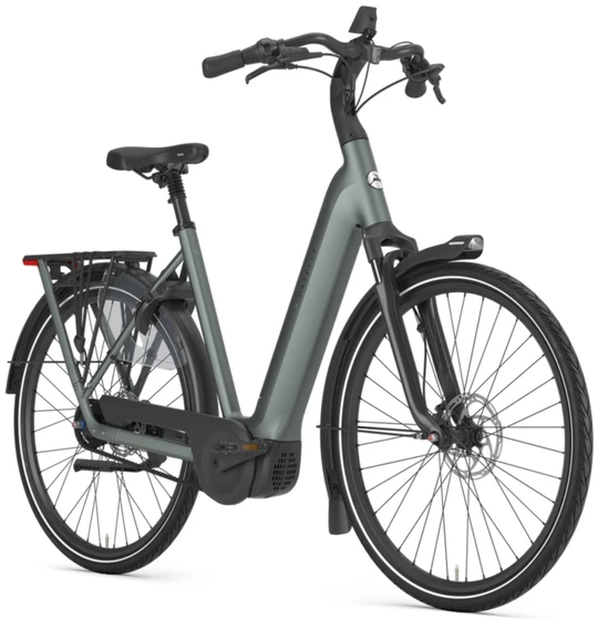 Gazelle grenoble c5 plus hmb 2026 dames groen mat gazelle elektrische fietsen