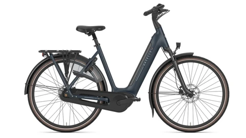 Gazelle grenoble c8 hmb 2026 dames blauw mat gazelle elektrische fietsen