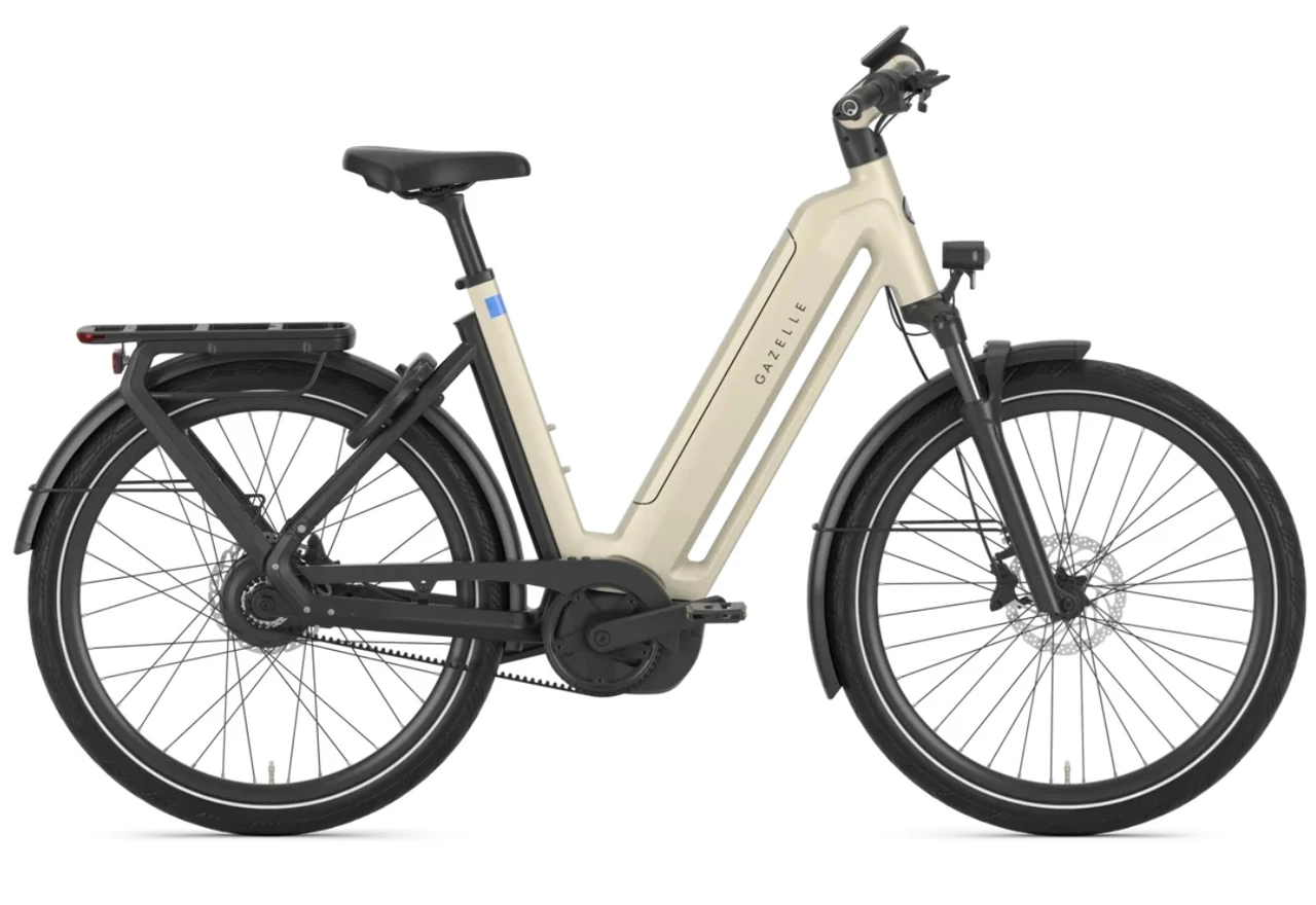 Gazelle eclipse c380 hmb 2027 dames beige gazelle elektrische fietsen
