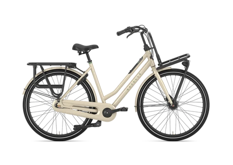 Gazelle heavy duty nl t7 2025 dames beige zijkant