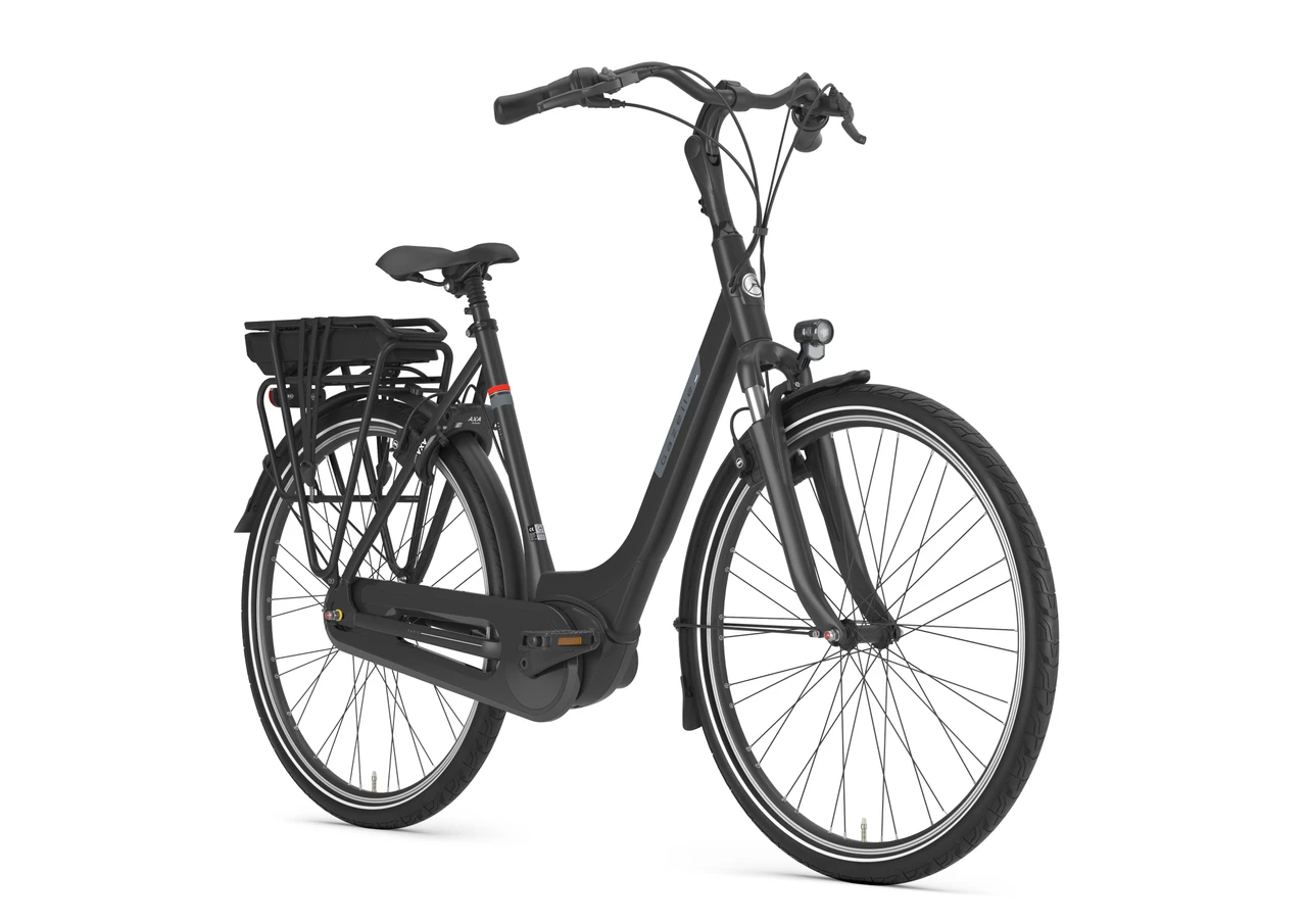 Gazelle paris c7 plus hmb 2023 dames zwart gazelle elektrische fietsen voorkant