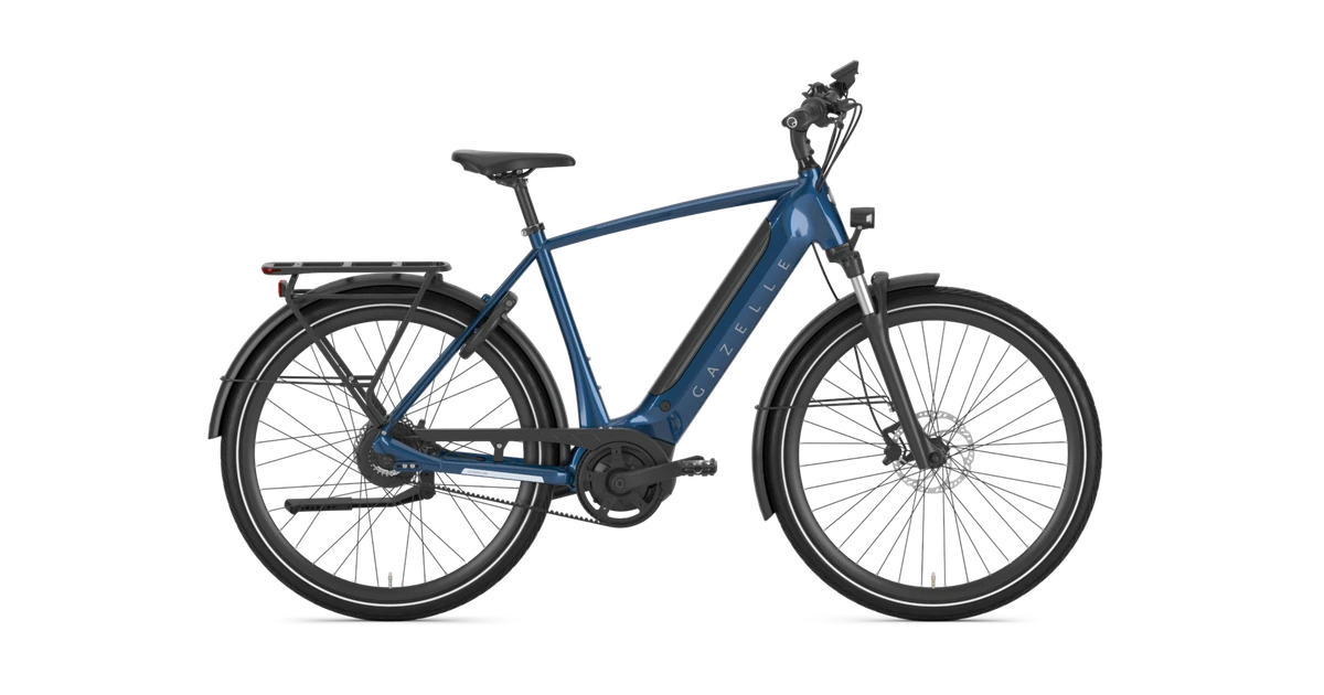 Gazelle ultimate c380 hmb 2023 heren donkerblauw zijkant